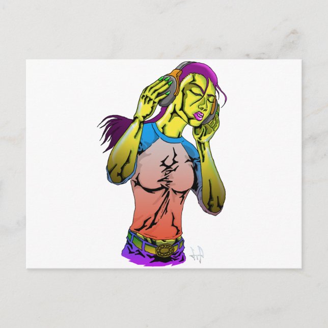 Fluss Postkarte (Vorderseite)