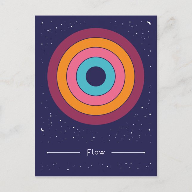 Fluss Postkarte (Vorderseite)