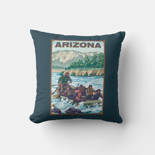 Fluss RaftingArizona Kissen (Vorderseite)