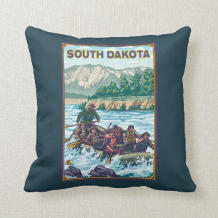 Fluss RaftingSouth Dakota Kissen