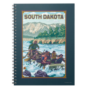 Fluss RaftingSouth Dakota Notizblock