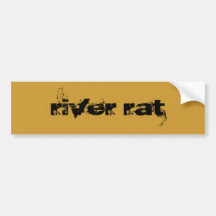 Fluss-Ratte Autoaufkleber