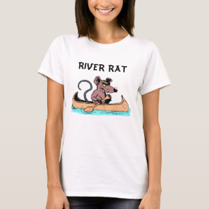 FLUSS-RATTE IM KANU T-Shirt