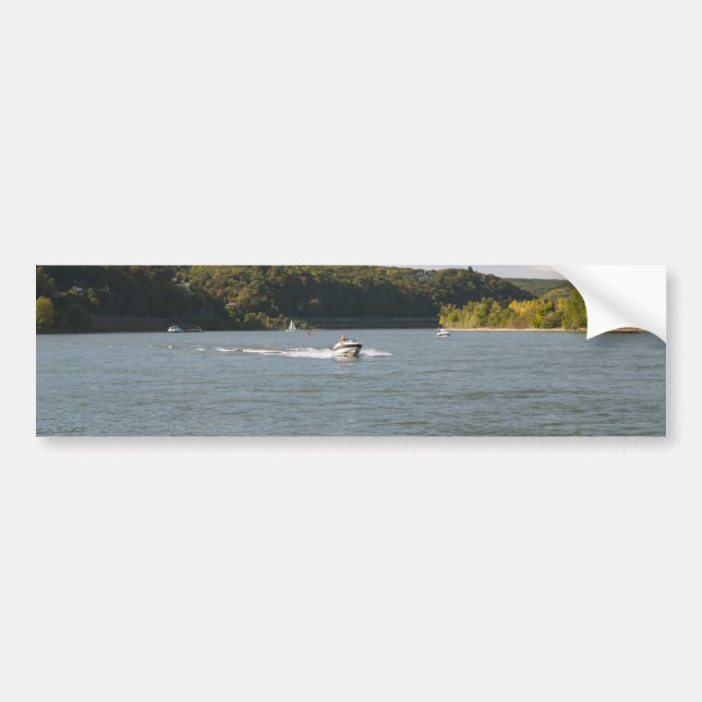 Fluss Rhein Autoaufkleber (Vorne)