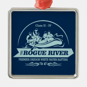 Fluss Rogue (Rafting2) Ornament Aus Metall