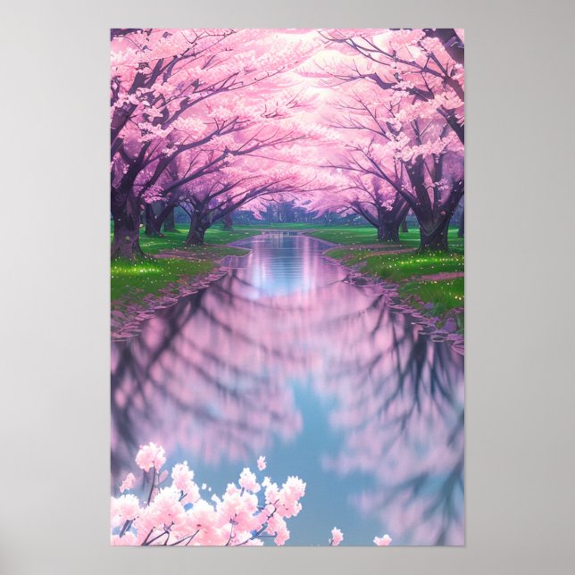 Fluss Sakura Poster (Vorne)