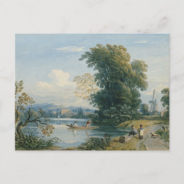 Fluss Scene Postkarte (Vorderseite)