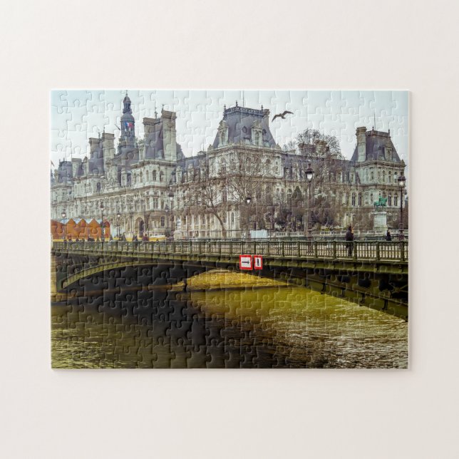 Fluss Seine Paris. Puzzle (Horizontal)