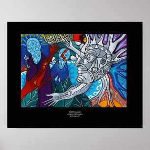 Fluss Shaman durch Gregory Gallo Poster