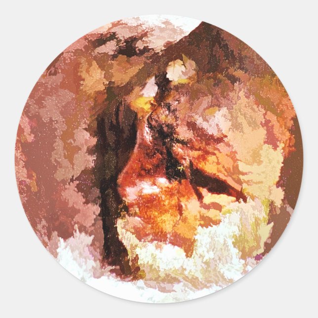 FLUSS SPIRIT RUNDER AUFKLEBER (Vorderseite)