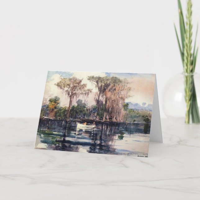 Fluss St. John, Florida von Winslow Homer Karte (Vorderseite)