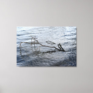 Fluss, Stilleben Leinwanddruck