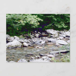 Fluss Stones Postkarte