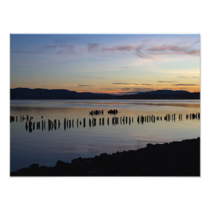 Fluss Sunset Fotodruck