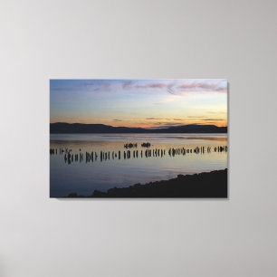 Fluss Sunset Leinwanddruck