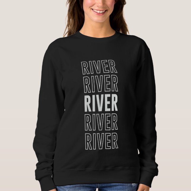 Fluss Sweatshirt (Vorderseite)