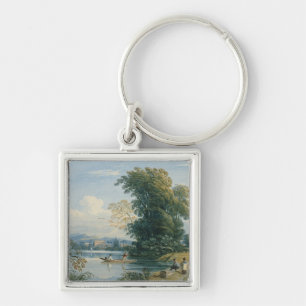 Fluss-Szene Schlüsselanhänger