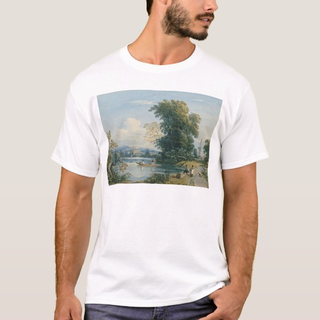 Fluss-Szene T-Shirt (Vorderseite)