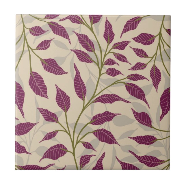 Fluss tanzender Blätter Delicate Green Foliage HD Fliese (Vorderseite)