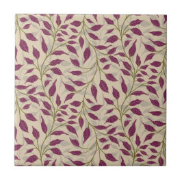 Fluss tanzender Blätter Delikate Grüne Foliage Fliese