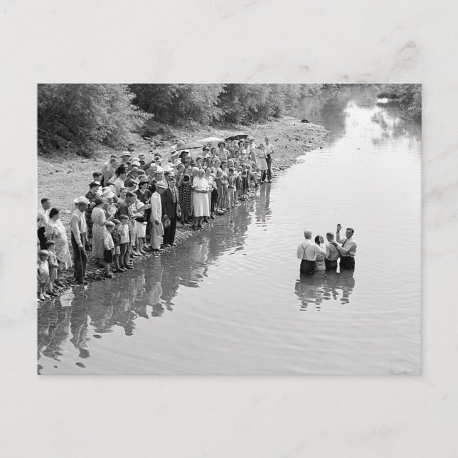 Fluss Taufe, 1940 Postkarte (Vorderseite)