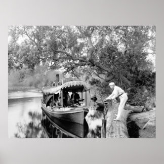 Fluss Tomoka, Florida, 1880 Poster