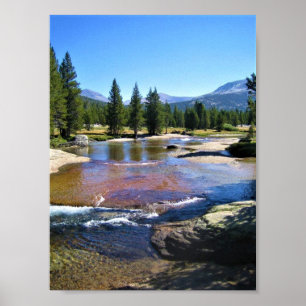Fluss Tuolumne in Tuolumne Meadows, Yosemite, CA Poster