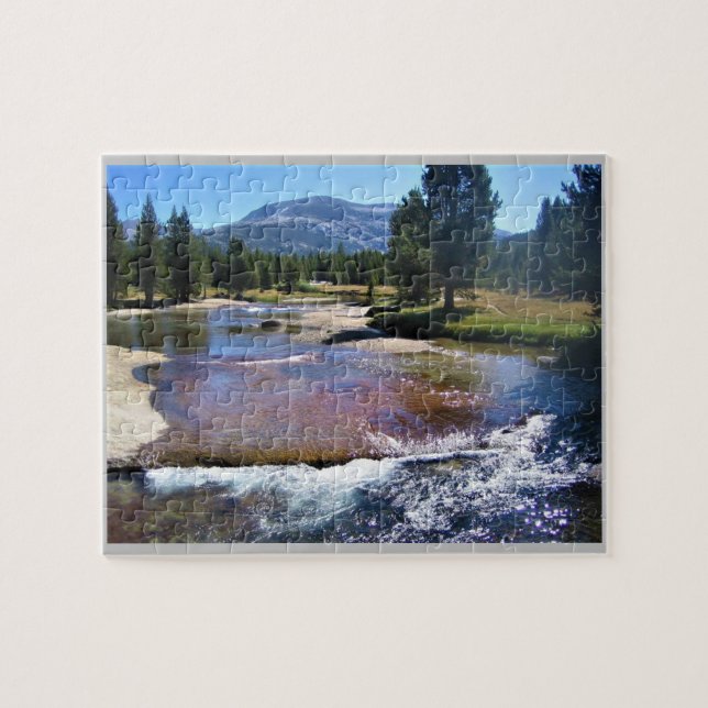 Fluss Tuolumne in Tuolumne Meadows, Yosemite, CA Puzzle (Horizontal)
