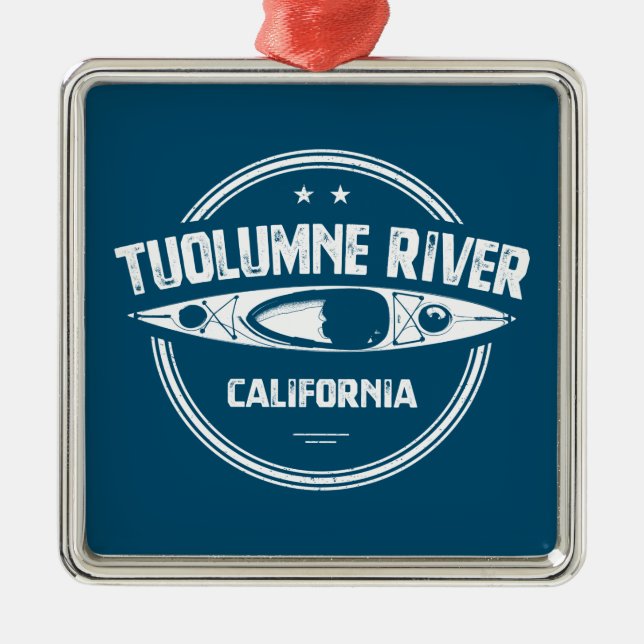 Fluss Tuolumne, Kalifornien Ornament Aus Metall (Vorne)