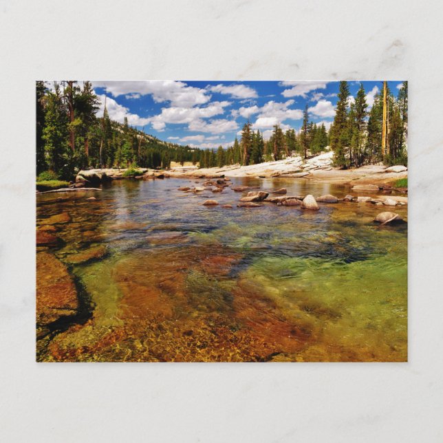 Fluss Tuolumne, Yosemite. Postkarte (Vorderseite)