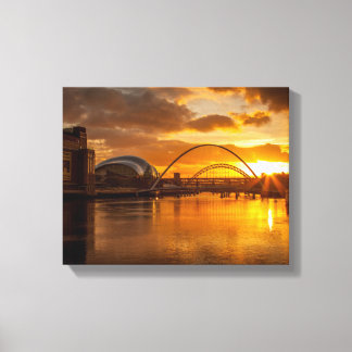 Fluss Tyne bei Sunset Leinwanddruck