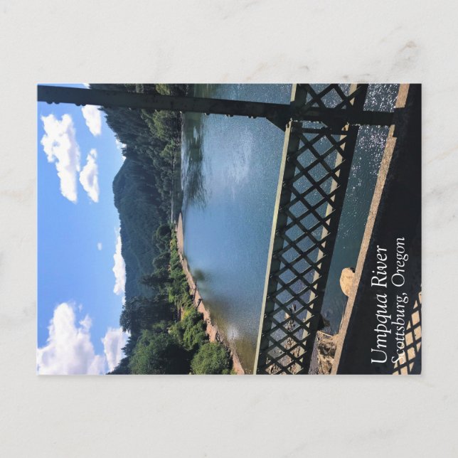 Fluss Umpqua, Oregon Postkarte (Vorderseite)