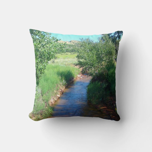 Fluss und grünes Kissen (Vorderseite)