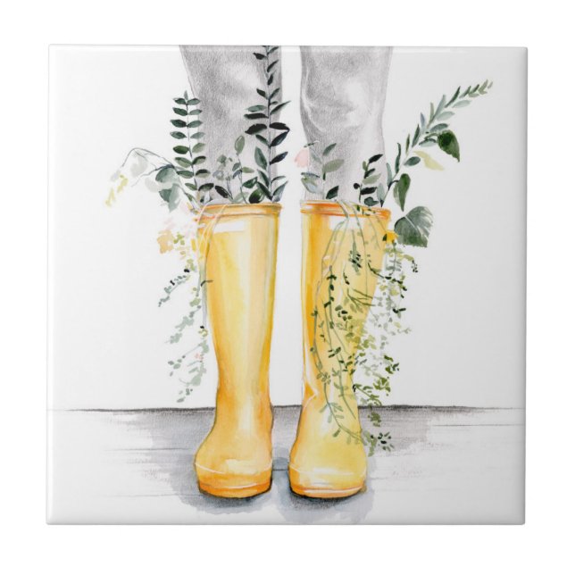 Fluss und Wachstum I Fliese (Vorderseite)