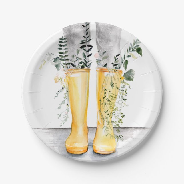 Fluss und Wachstum I Pappteller (Vorderseite)