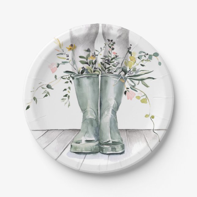 Fluss und Wachstum II Pappteller (Vorderseite)