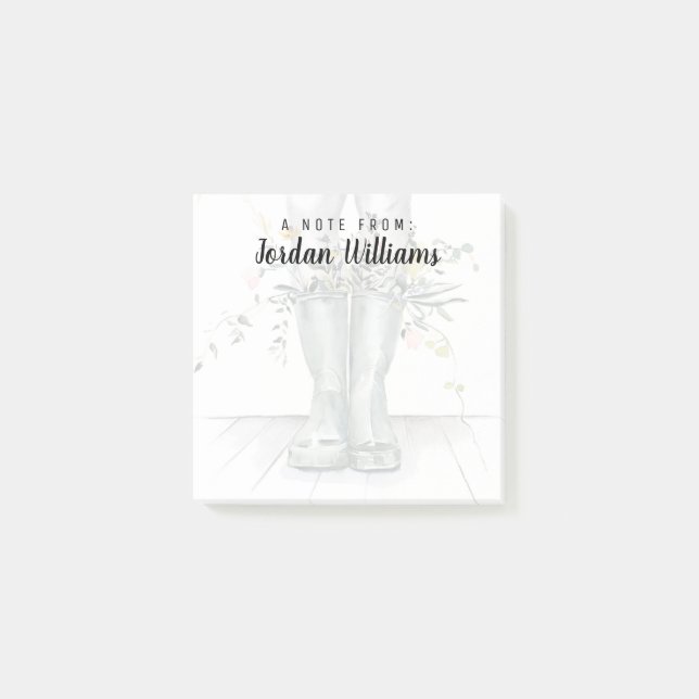 Fluss und Wachstum II Post-it Klebezettel (Vorderseite)