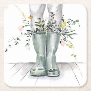 Fluss und Wachstum II Rechteckiger Pappuntersetzer