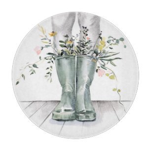 Fluss und Wachstum II Schneidebrett