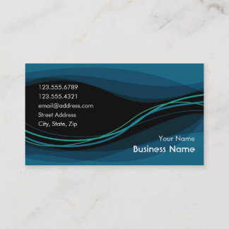 Fluss-Visitenkarte (Nachtblau) Visitenkarte