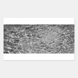 Fluss Water Ripples Rechteckiger Aufkleber