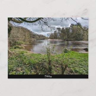 Fluss Wharfe Postkarte