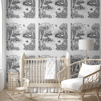 Fluss Wildlife Coloring Kids Tapete