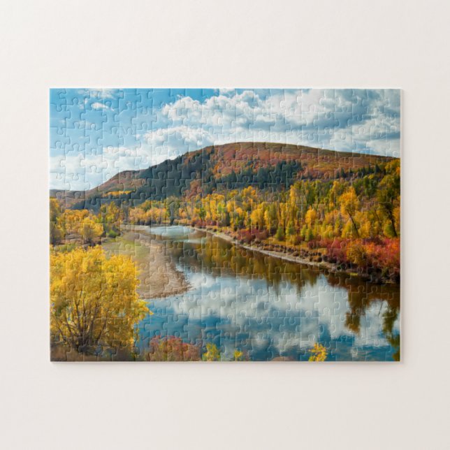Fluss Yampa im Herbst Puzzle (Horizontal)