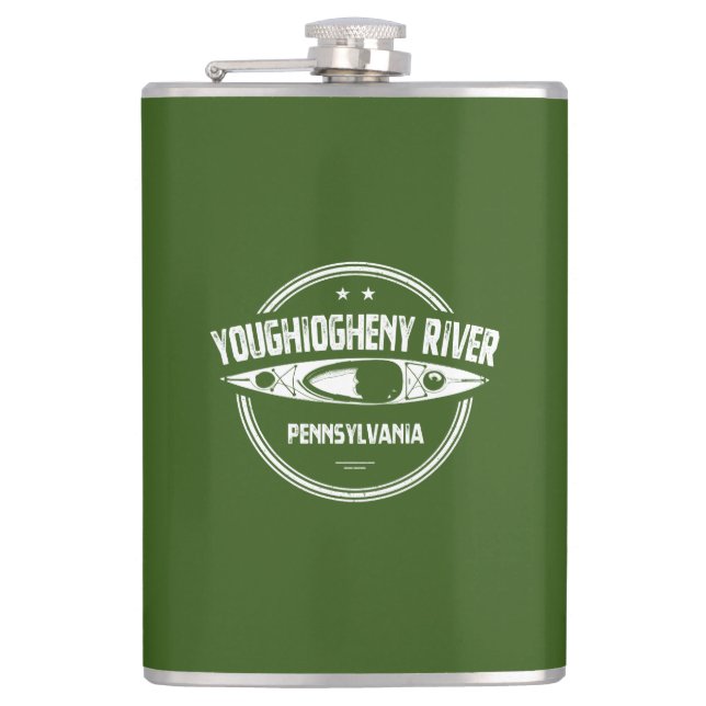 Fluss Youghiogheny, Pennsylvania Flachmann (Vorderseite)