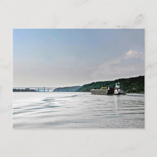 Flussarbeit Postkarte (Vorderseite)