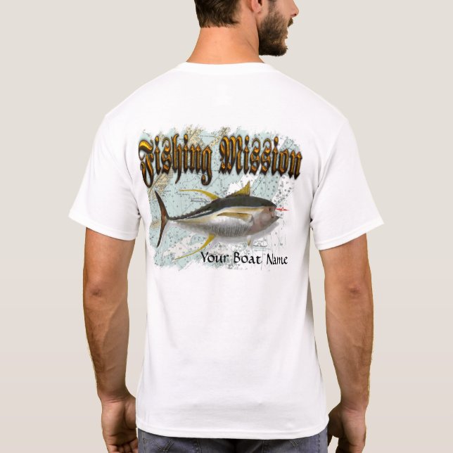 Flussbarsch-Thunfisch-Gewohnheits-Shirt T-Shirt (Rückseite)