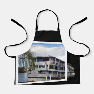 Flussboot-Popout-Kunst, Kinder-Schürze mit Volldru Schürze