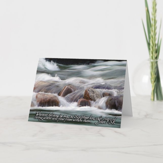Flüsse des lebenden Wassers Inspiration Karte (Vorderseite)