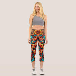Flüsse fließen hindurch capri leggings